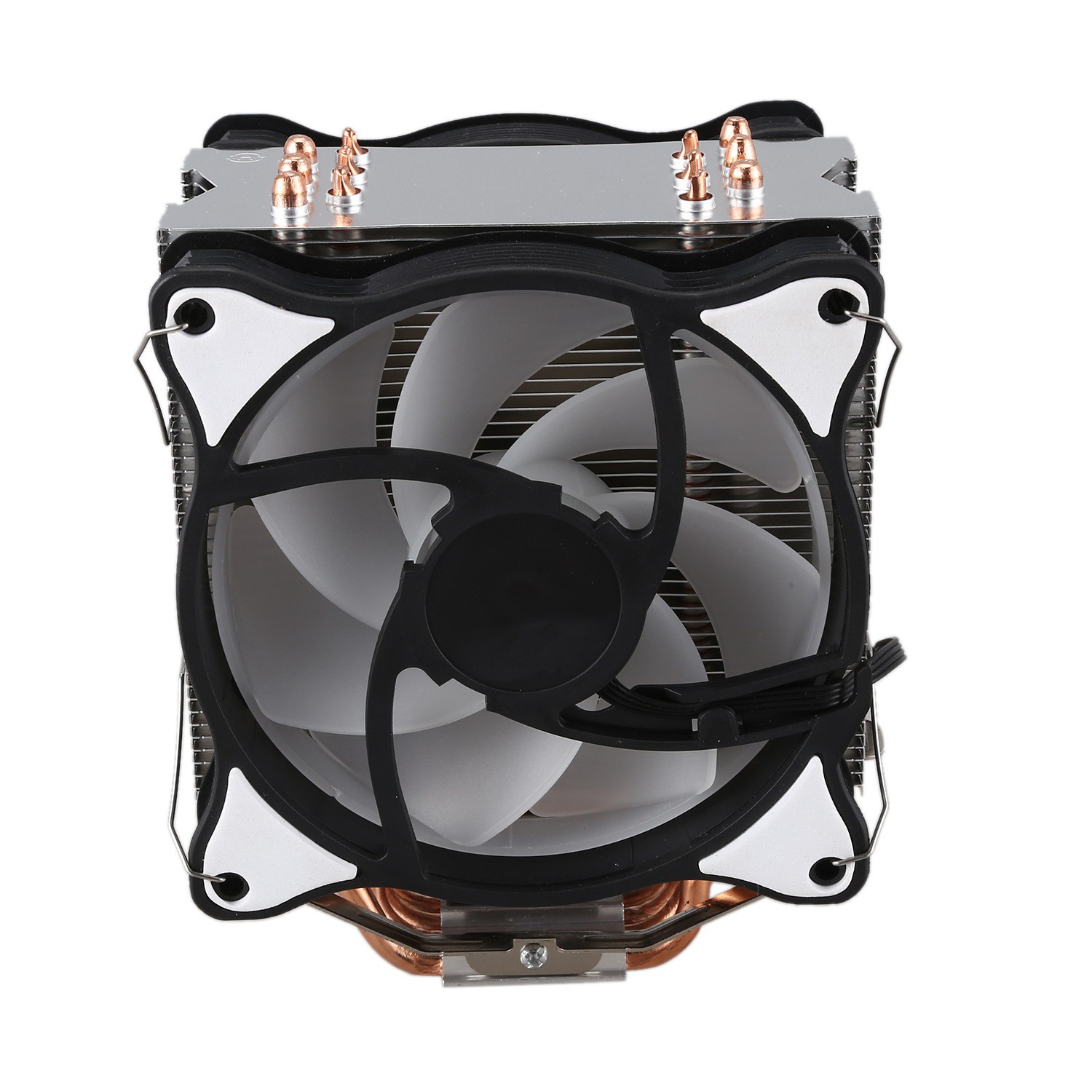 In Stock Delefun 6 Copper Two 12cm Cooling Fan Cpu Radiator For Amd Intel Shopee Philippines