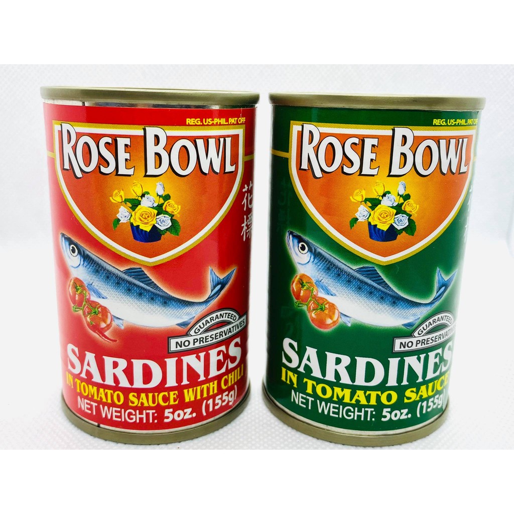 Rosebowl sardines in tomato sauce 5ox. (155g) Shopee Philippines