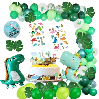 78Pcs Dinosaur birthday decoration dinosaur aluminum film balloon set children birthday Baby Shower  party supplies #1