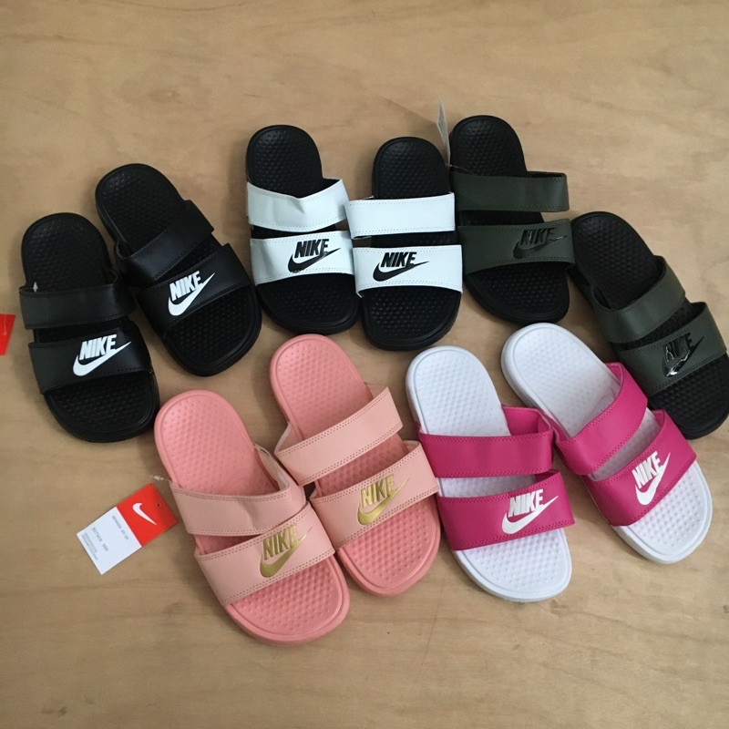 nike womens slides two straps