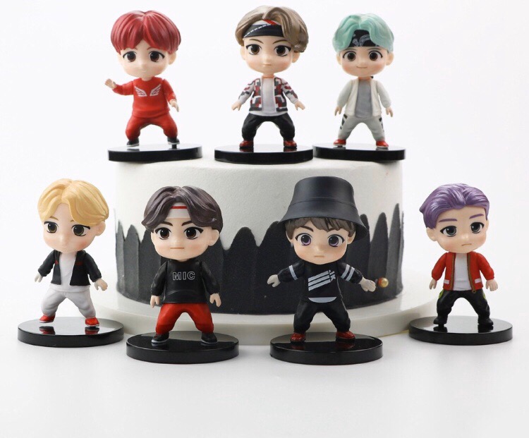 [Free Gift] 7Pcs/Set TinyTAN BTS Tiny TAN Bangton Boys Mini Anime ...