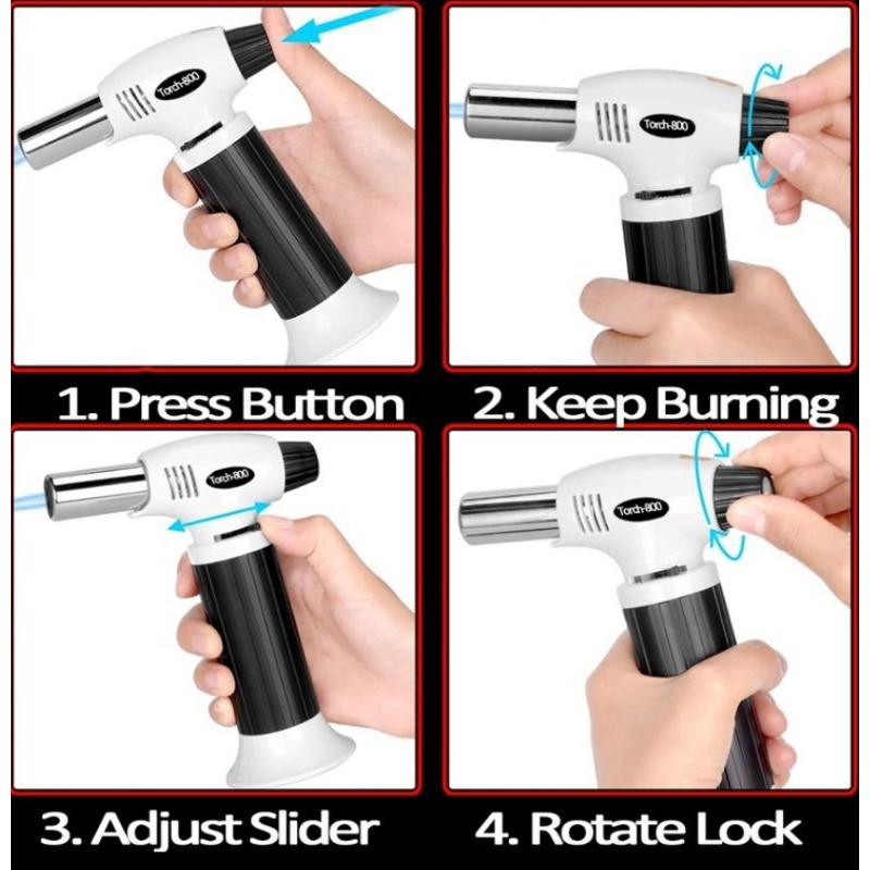 Professional Culinary Torch, Mini Torch for cooking and Baking Shopee