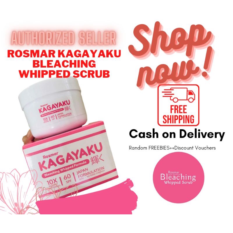 Rosmar Kagayaku Bleaching Whipped Scrub (Lightens skin and reduce appearance of acne scars) 300g