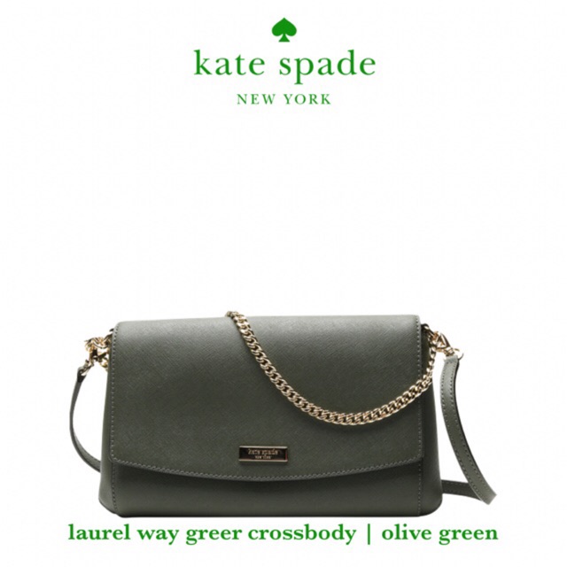SALE! Kate Spade Laurel Way Greer Crossbody Evergreen | Shopee Philippines