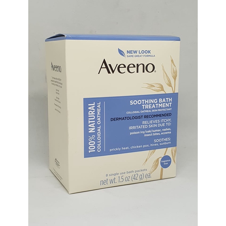 aveeno soothing bath treatment with 100 natural colloidal oatmeal