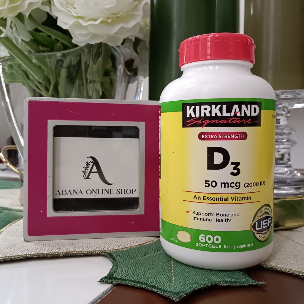 Kirkland Vitamin D3 (2000iu) 600 Softgels Shopee Philippines