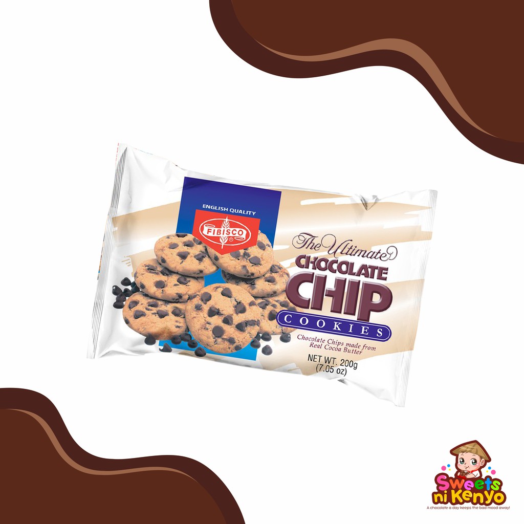 Fibisco Chocolate Chip Cookies 200g | Shopee Philippines