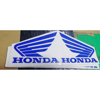 2pcs Glossy Stickers Honda Logo 4x3 1 Inches Wing Logo With Name Shopee Philippines