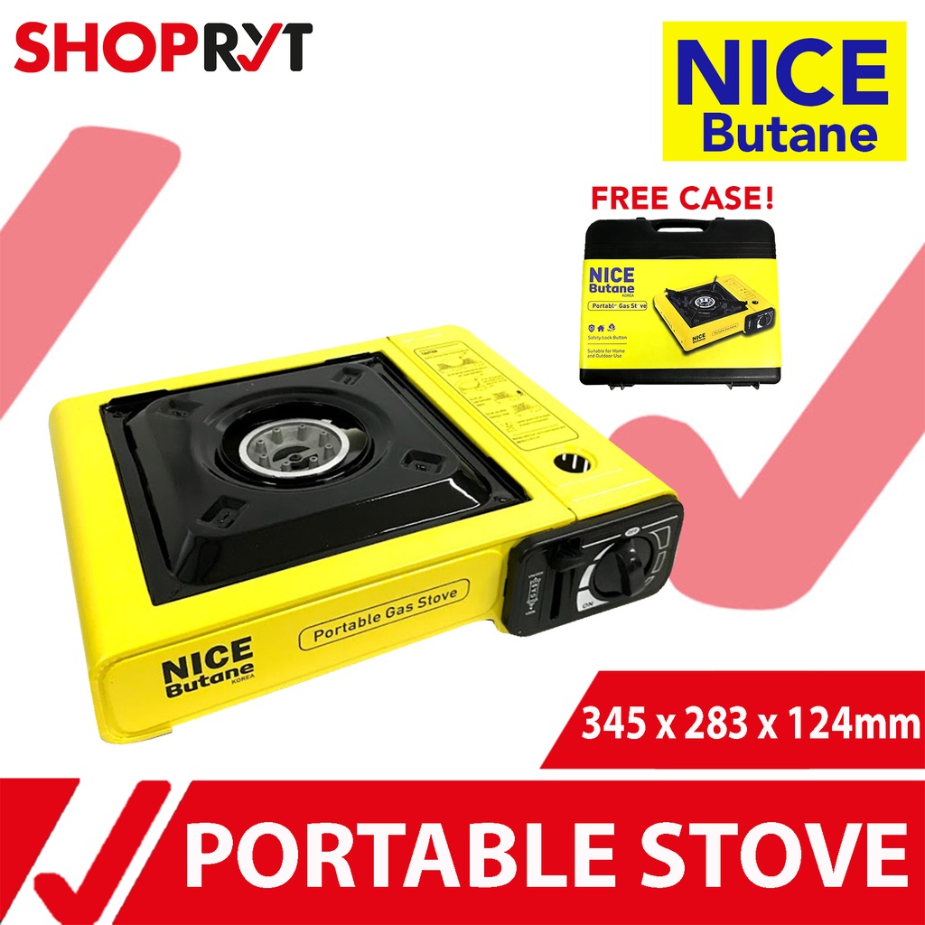 NICE Butane Portable Gas Stove | Indoor & Outdoor Use | Samgyupsal Set ...