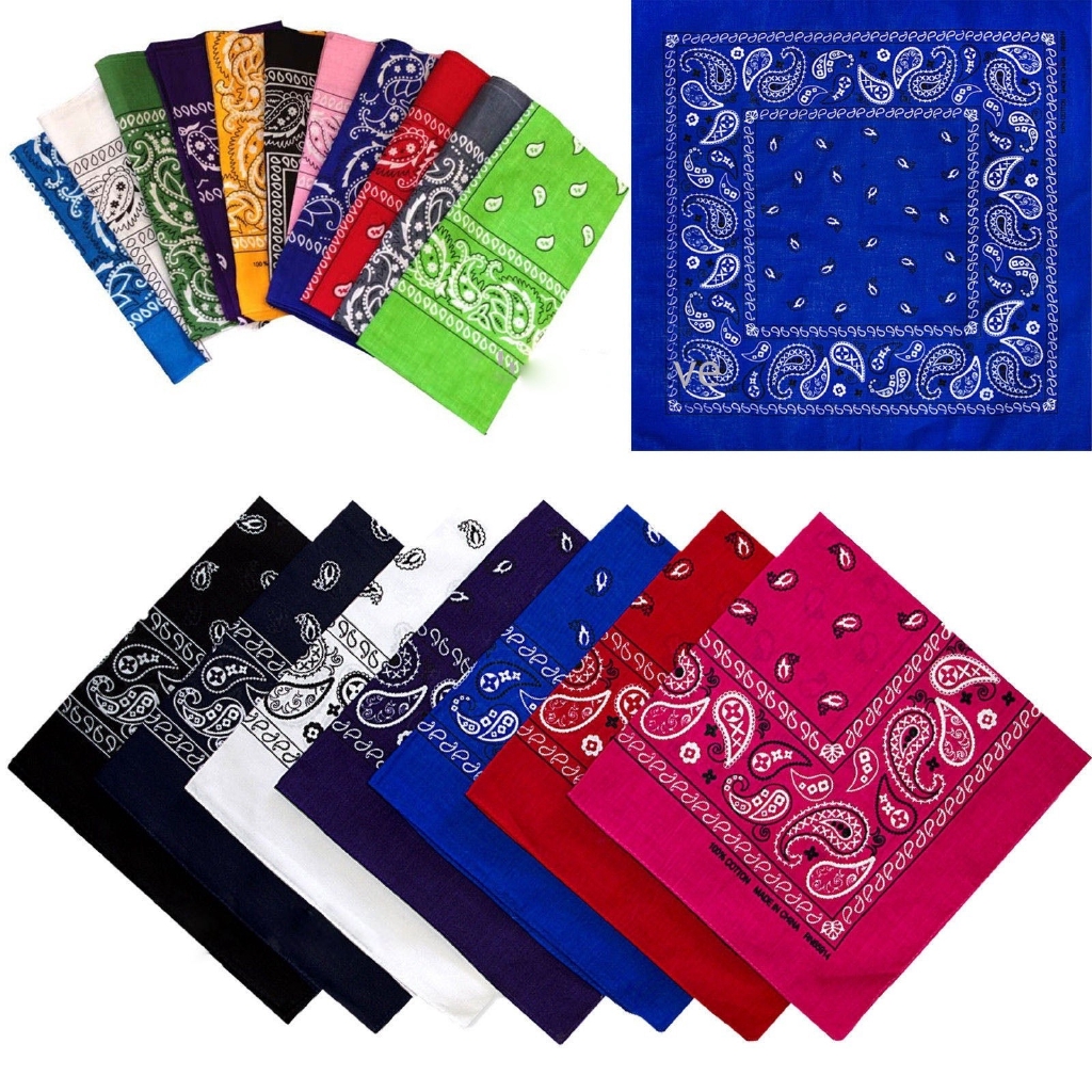 PRHPaisley Bandana Bandanna Headwear/Hair Band Scarf Neck Shopee Philippines