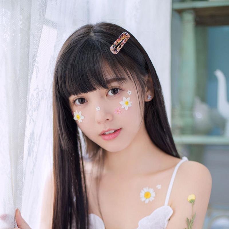 Acrylic Hair Clip Sweet Side Clip Hair Accessory For Girls