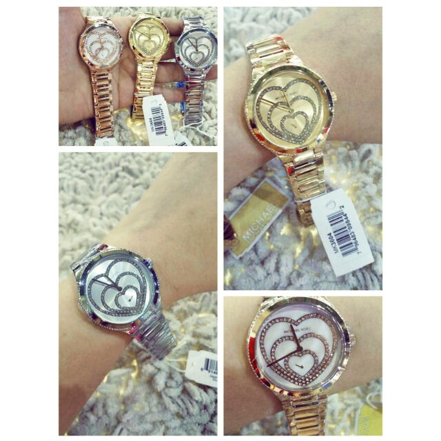 mk watch heart design
