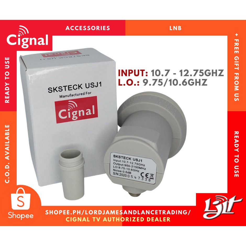 xHlj Cignal LNB for Outdoor Unit/ODU (Original) + (FREEBIE FOR MINIMUM