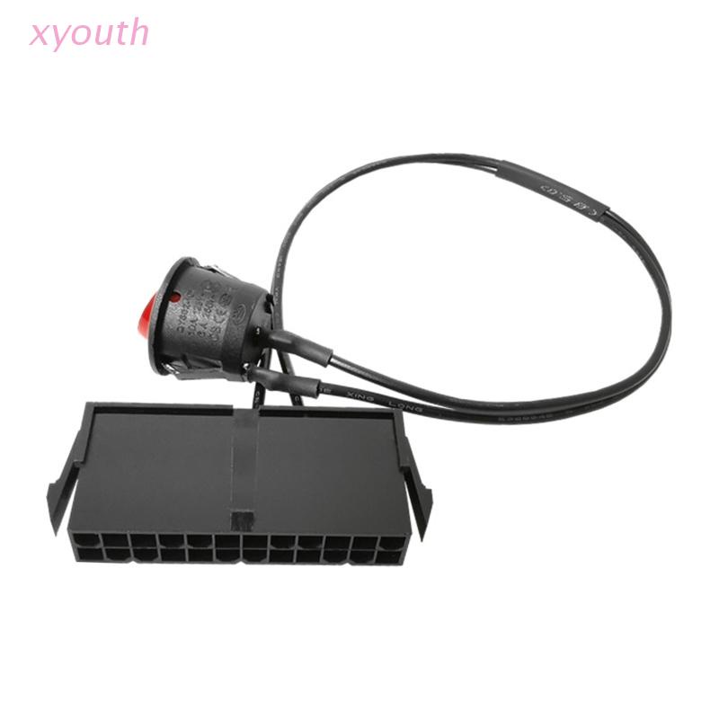 30cm ATX 24-Pin Adapterkabel – 3-fach Verteiler Für Dual-Netzteil, 18AWG