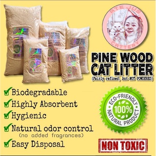 Cat Litter 10L Ate Jus Cattery Pine Wood Sawdust fairly refined but NOT POWDERED