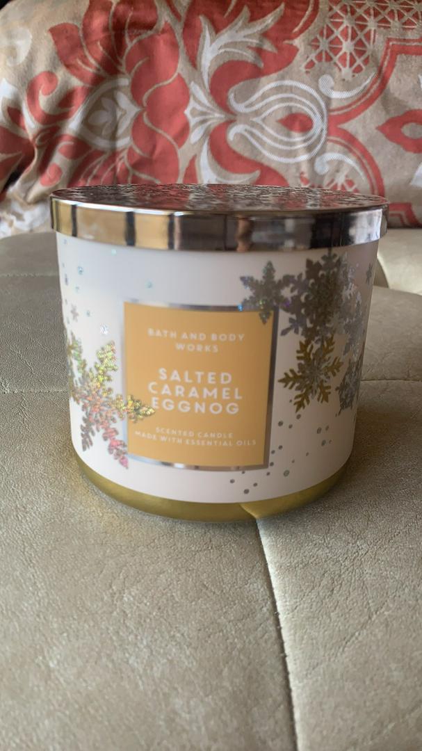 salted caramel eggnog candle bath and body works