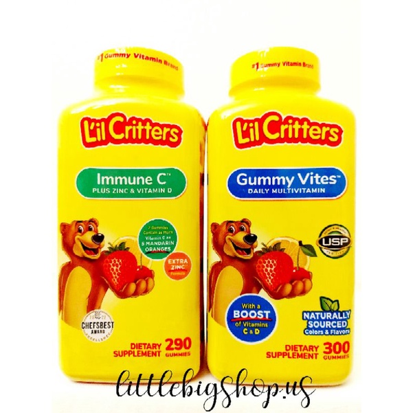 Lil Critters Gummy Vites Daily Multivitamin 300 Gummies (USA) Shopee