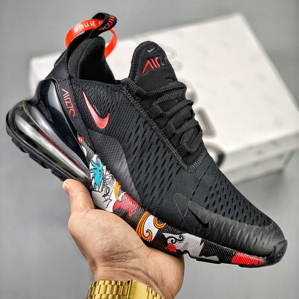 nike air max 270 black running shoes