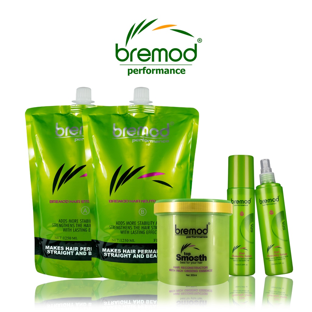 Bremod Rebonding Hair Straightening Set with Hair treatment 1250ml (BRT011+BRH032+T1015