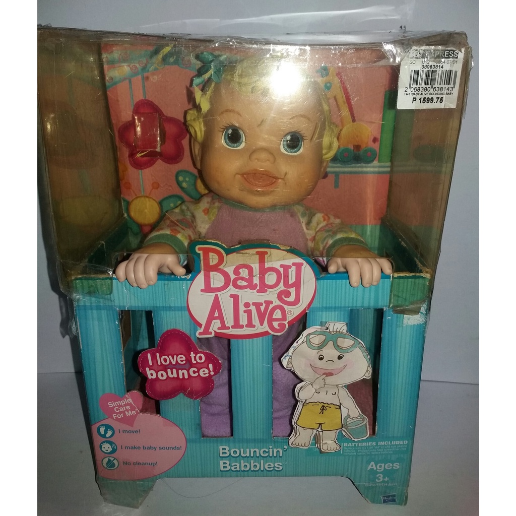 Baby Alive Original Pre Loved Bouncin Bubbles Cute Dolls Toys Shopee