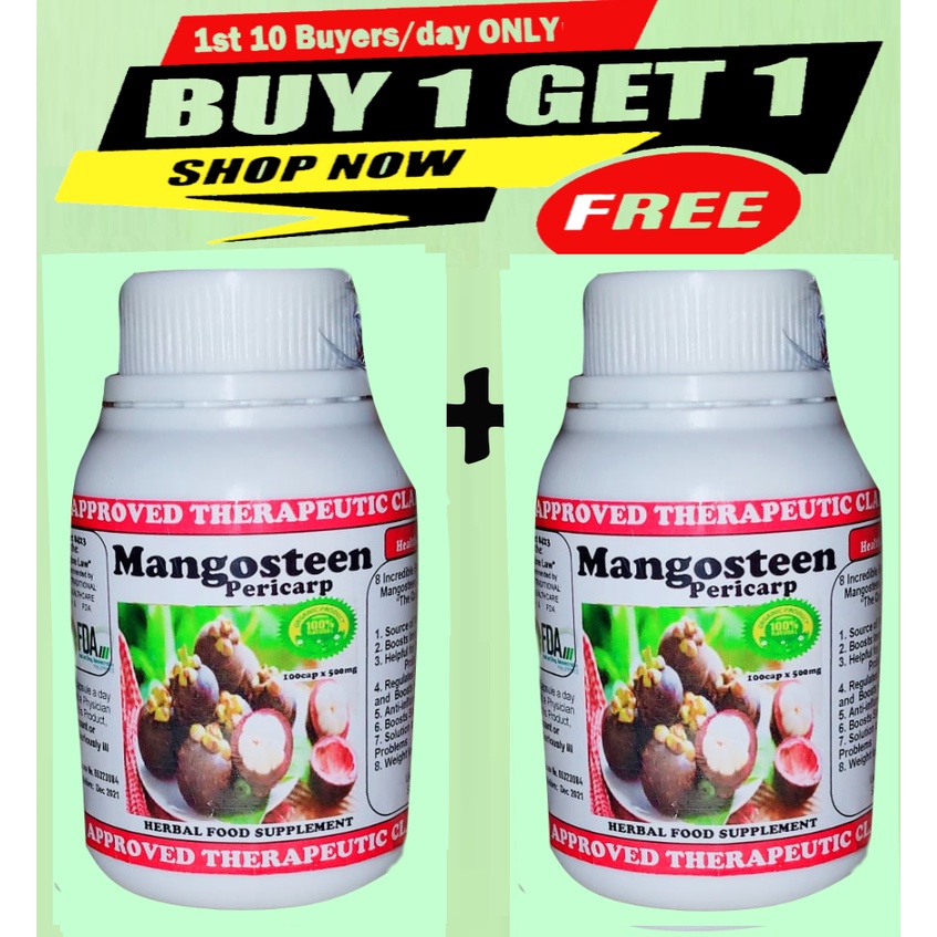 Pure Mangosteen Buy 1 Take 1 ( Highest Potency ) (60cap) Shopee