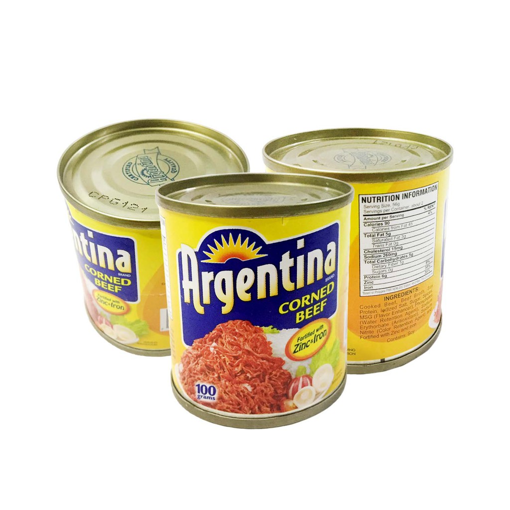 3 Cans for ONLY P60 Argentina Corned Beef 100g (Set of 3) Shopee
