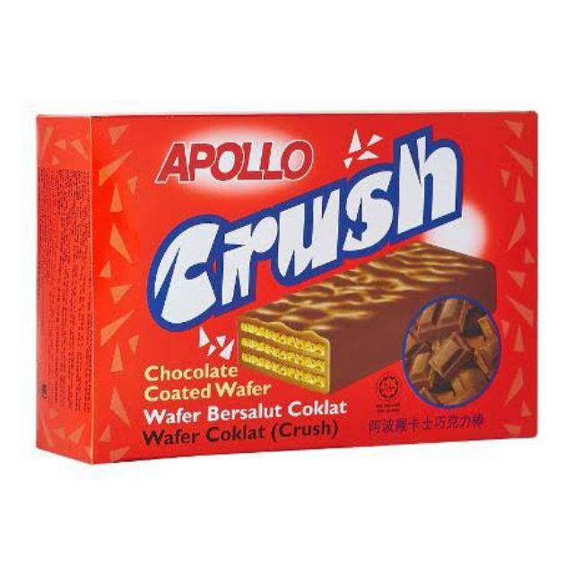 Apollo Crush Chocolate Coated Wafer G Shopee Philippines