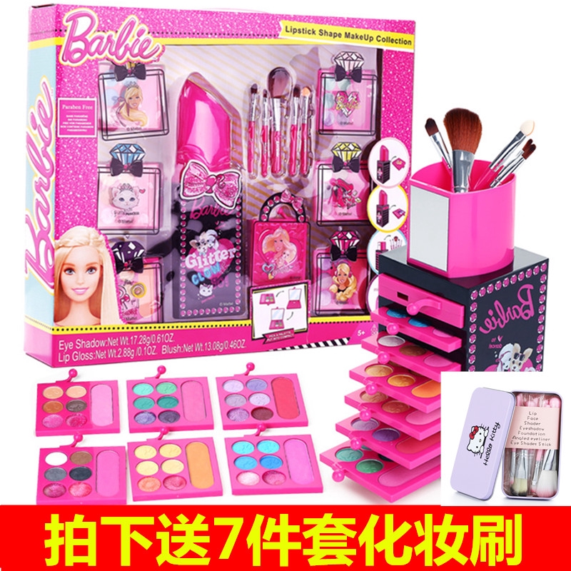 barbie with makeup kit