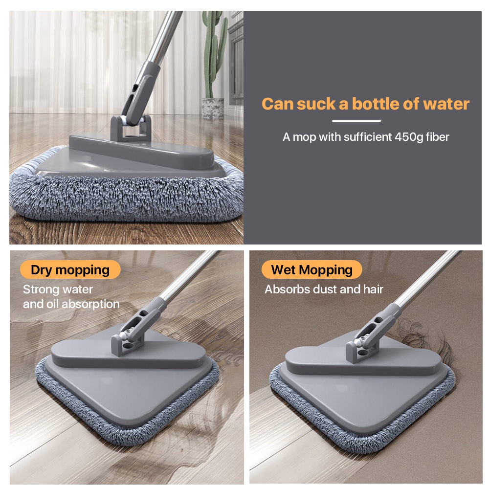 Joybos Self Wash Spin Mop M16 rectangle spin mop Clean and dirty water separation tank/mop cloth