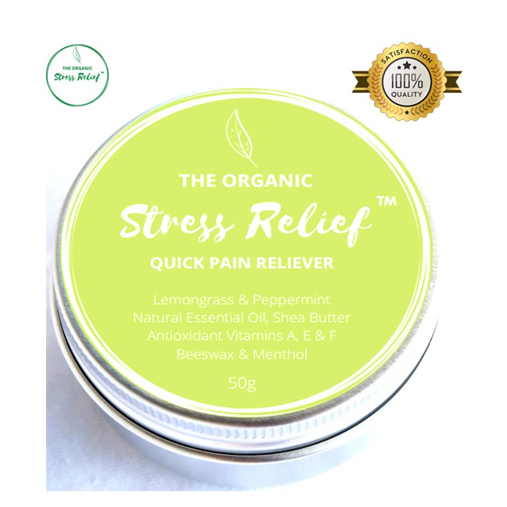 FOCUS & ENERGY Lemongrass (Quick Pain Relief Rub 50g) by The Organic