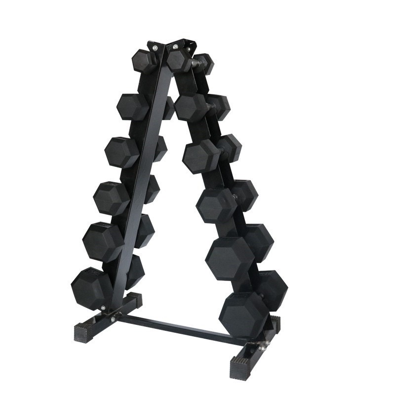 DUMBBELL RACK A - type design stand for Hexagon dumbells for home or ...