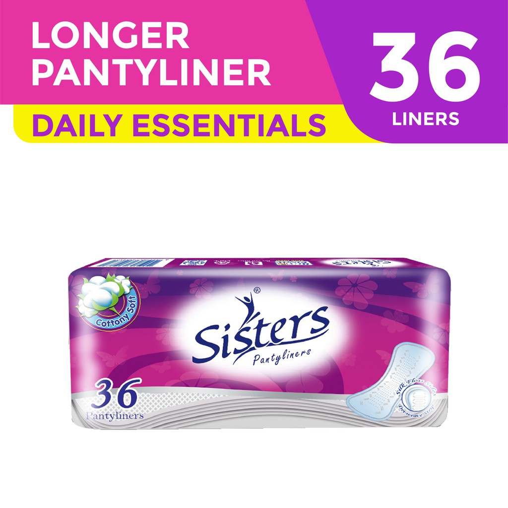 Sisters Pantyliner MEGA PACK 36pcs | Shopee Philippines