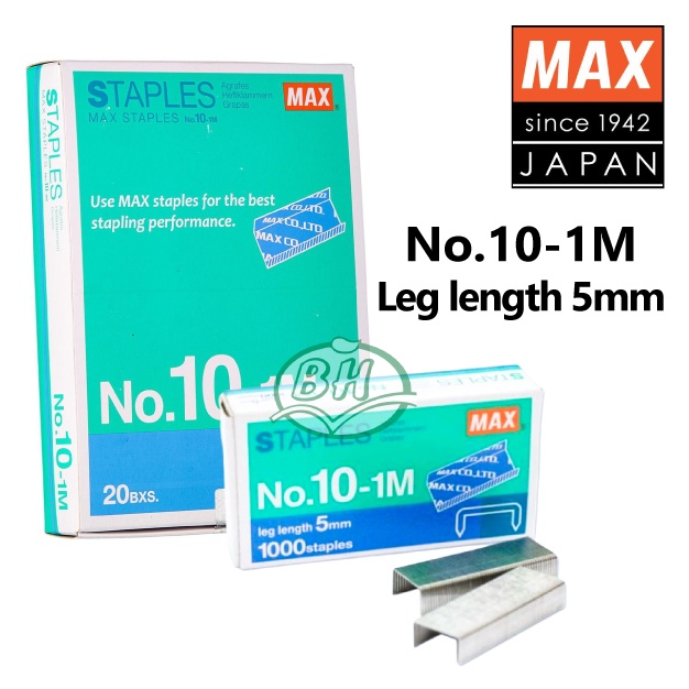 Stapler Bullets/Staples MAX No.101M (1 Small Box/1 Inner Box) Shopee