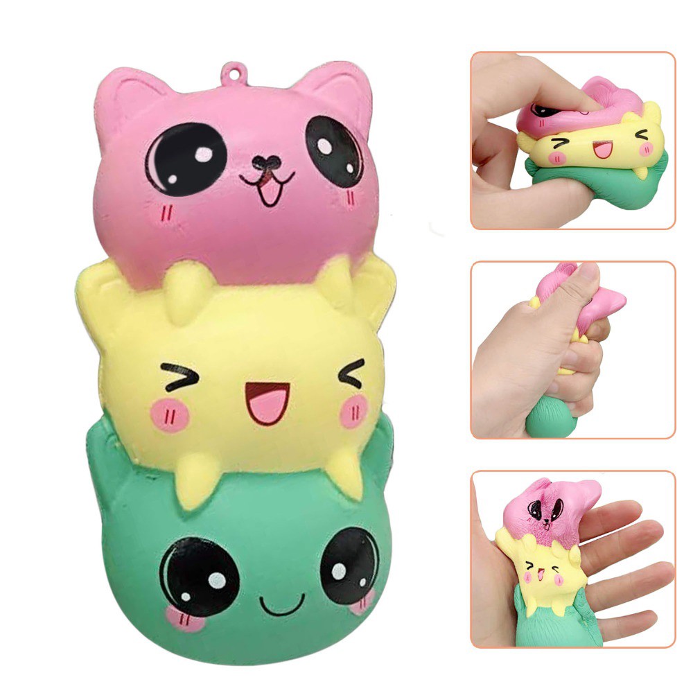 11.5cm Face Cat Super Soft Cute Kawaii Squishy toy ...