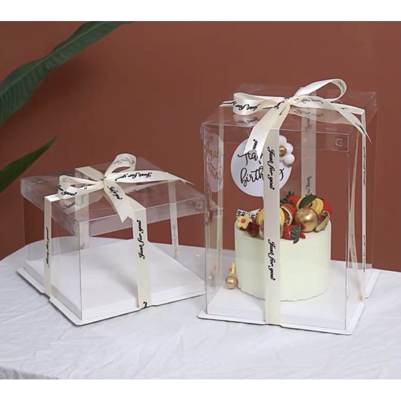 Transparent Cake Box for 10 to 14 inch size cakes | Shopee Philippines