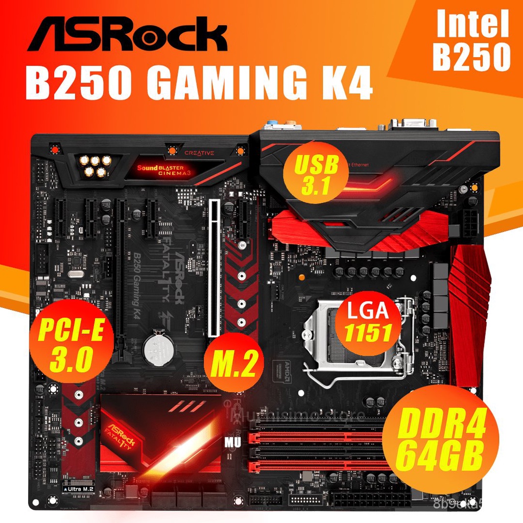 Tunay Na Asrock Fatal1ty B250 Gaming K4