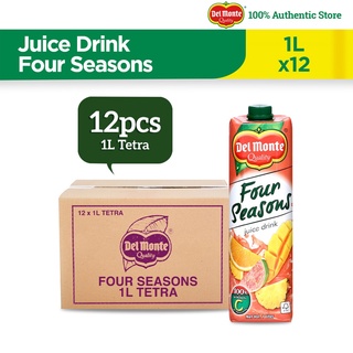 DEL MONTE Four Seasons Juice Drink for Refreshing Fruity Goodness - 1L x 12