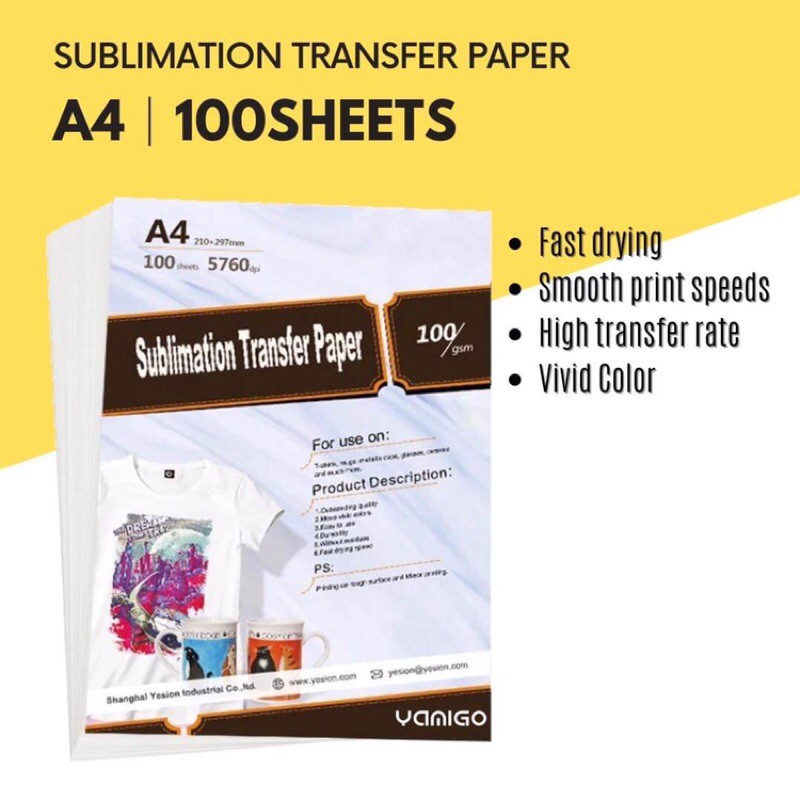 A4 Sublimation Transfer Paper 100sheets Shopee Philippines