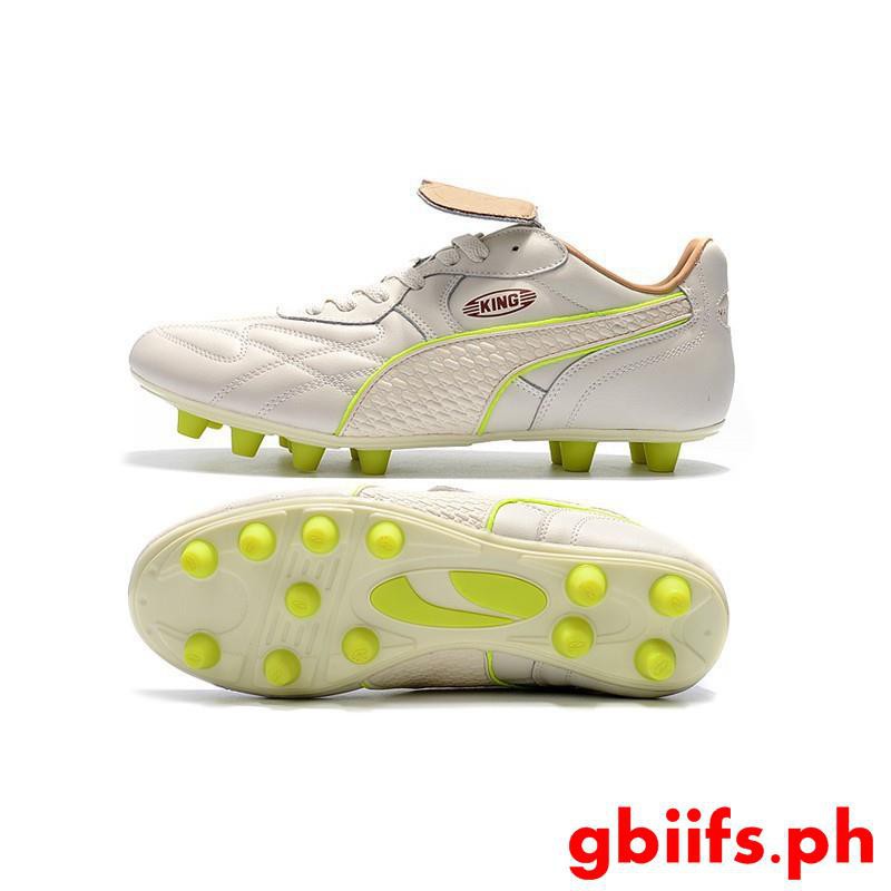 MYC Puma King Top M.I.I CHROME FG white green mens low soccer football  shoes 39-45 | Shopee Philippines