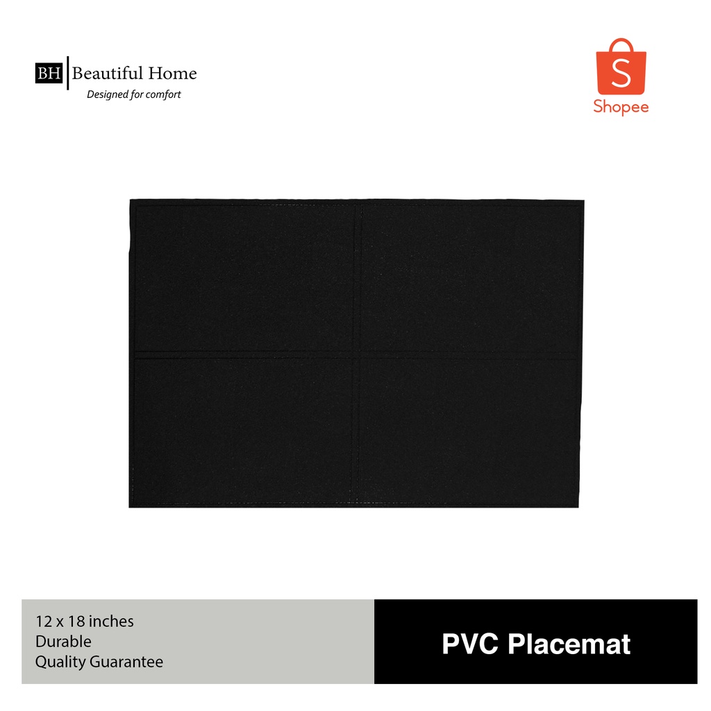 Beautiful Home PVC Hard Table Placemat 12 x 18 inches Shopee Philippines