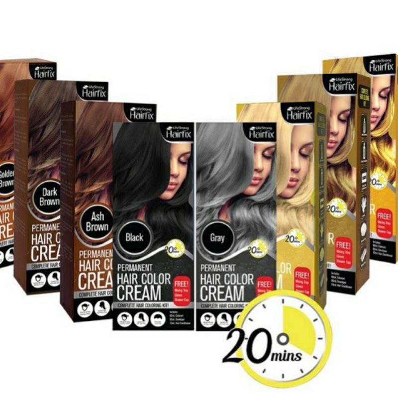 Buy1 Take1 Hairfix Permanent Hair Color Cream 120ML Shopee Philippines