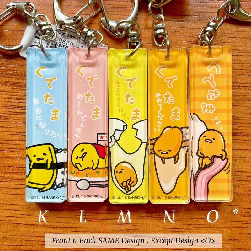 Japan Keychain Acrylic KeyRing Cute Cartoon Gudetama Snoopy Sanrio