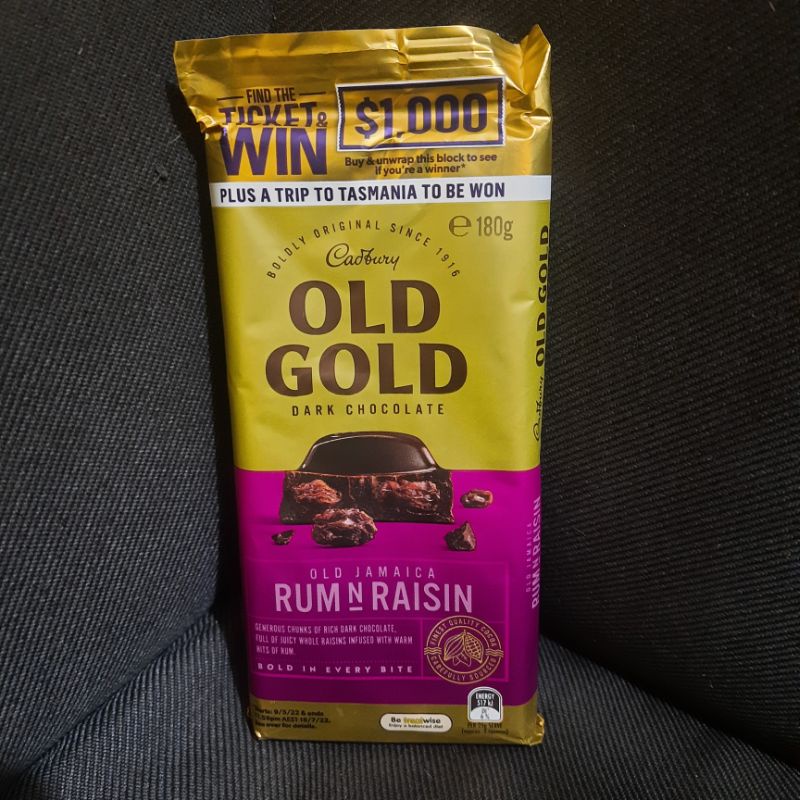 Cadbury Old Gold Dark Chocolate Old Jamaica Rum N Raisin from Australia Shopee Philippines