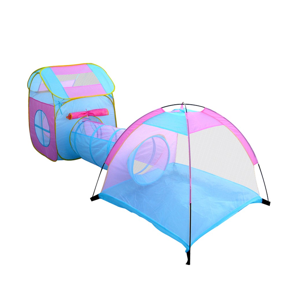 pop up play tent with tunnel