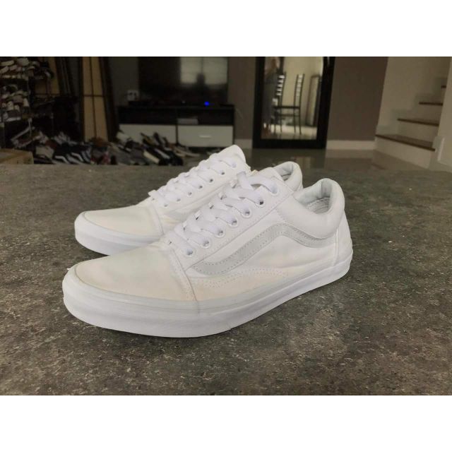 vans old skool pure white