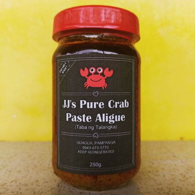JJ's Pure Crab Paste Made from Pampanga / Aligue 250 grams Shopee