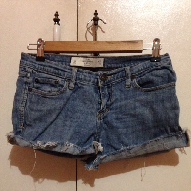abercrombie jean shorts