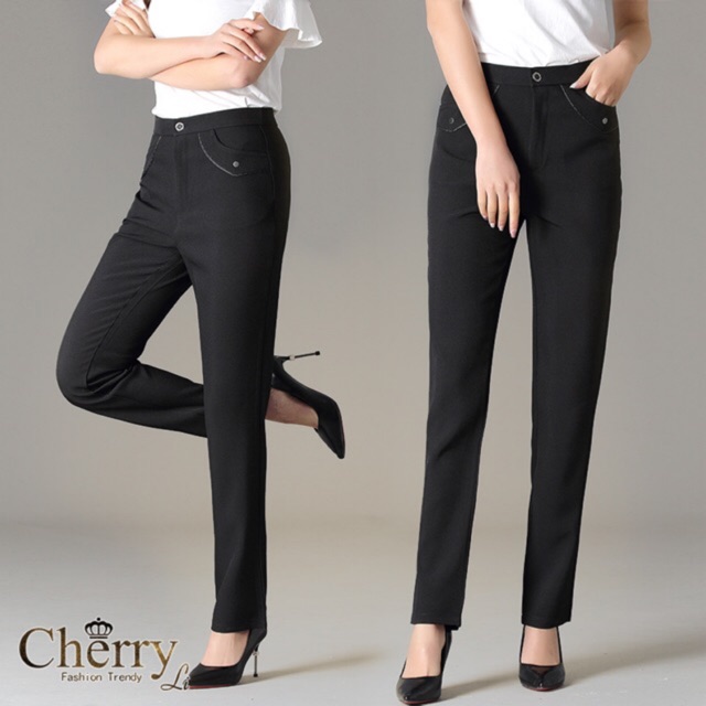 slim work pants womens