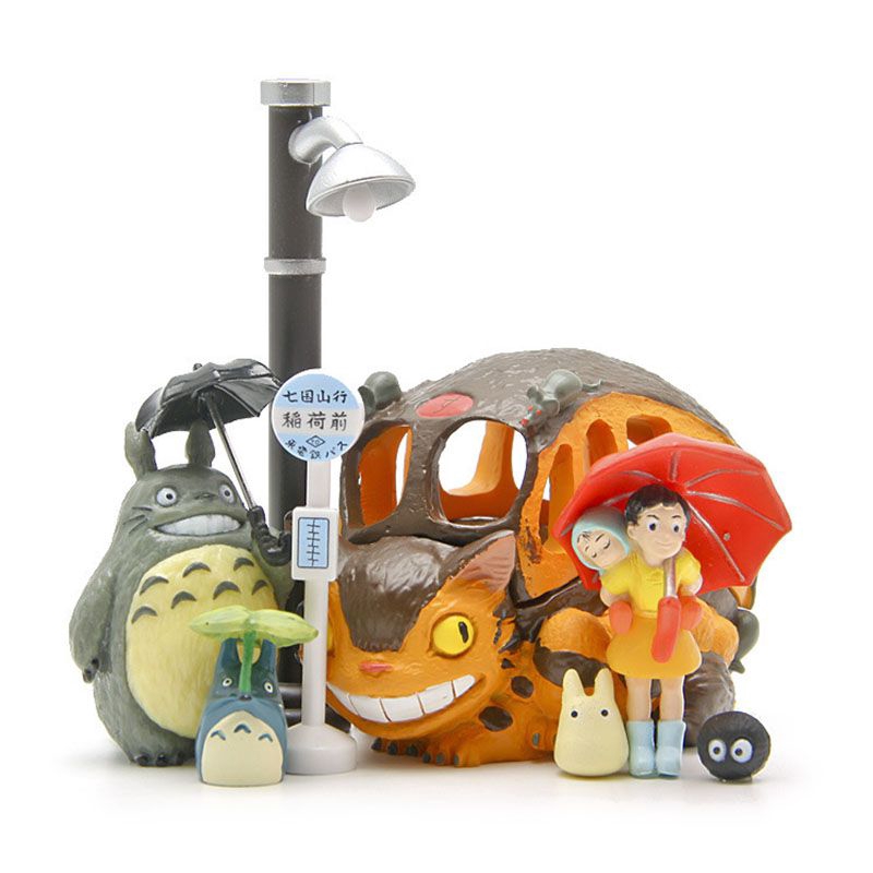 8PCS Japan Anime My Neighbor Totoro PVC Mei Cat Bus Figure Miyazaki Hayao  Film Scene Toys | Shopee Philippines