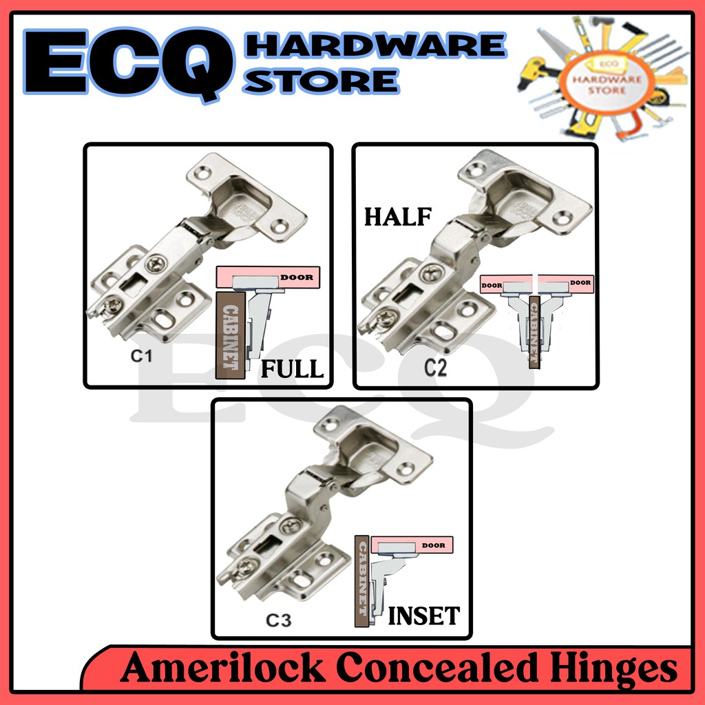 C1 C2 C3 AMERILOCK CONCEALED HINGE Shopee Philippines